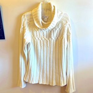 Women’s Ann Taylor Loft  XL long comfy and warm cowl neck sweater